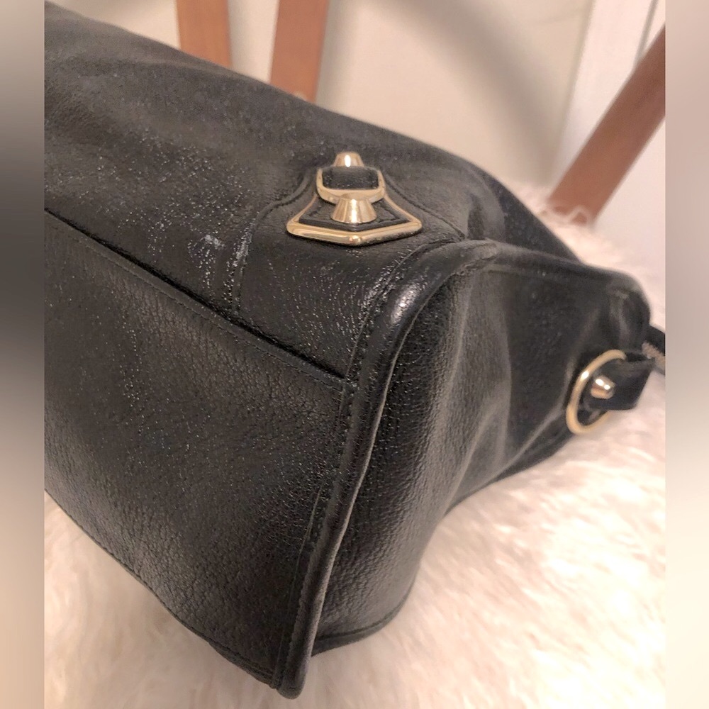 💥 BALENCIAGA City Metallic Edge Black Leather w/ Gold Hardware - Picture 7 of 16